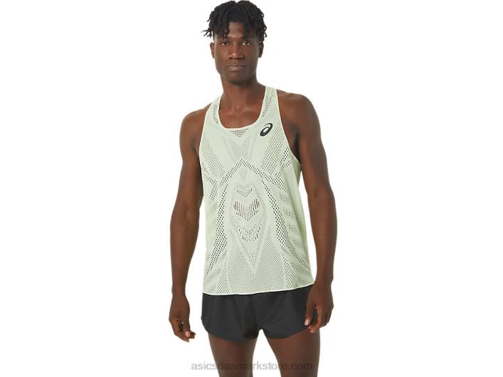 Asicsactibreeze jacquard singlet til mænd 60Z4280 hviske grøn