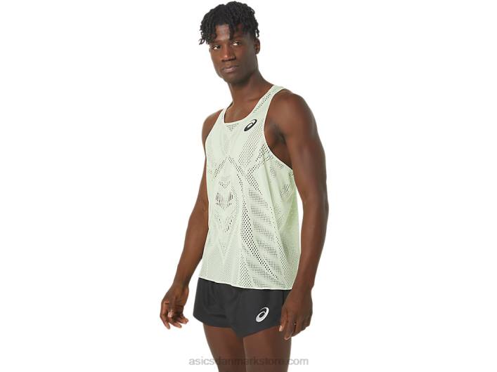 Asicsactibreeze jacquard singlet til mænd 60Z4280 hviske grøn