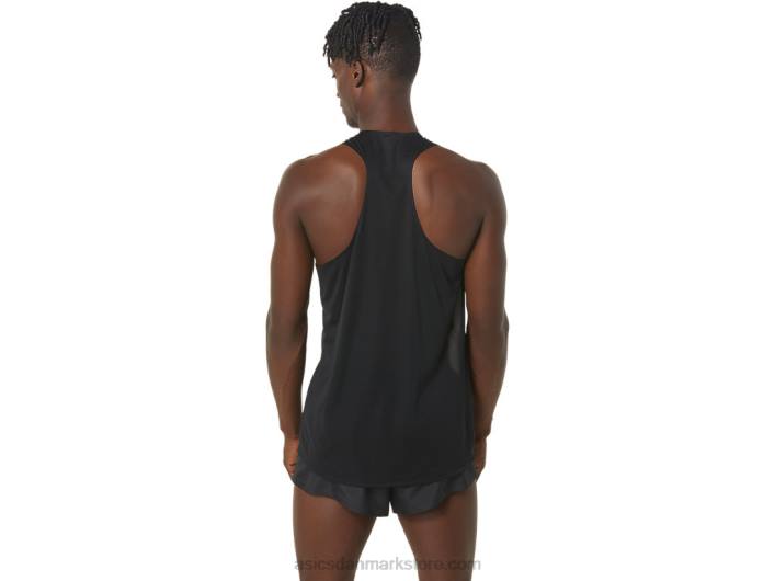 Asicsherre cj-line let singlet 60Z4245 ydeevne sort/hviskgrøn