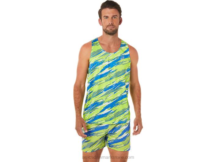 Asicsherre farveinjektion singlet 60Z41432 hazard grøn