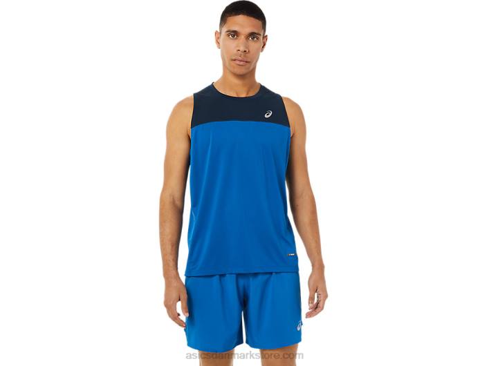 Asicsherre race singlet 60Z41404 fransk blå/sø kørsel