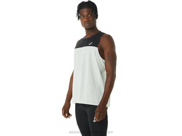 Asicsherre race singlet 60Z4375 ydeevne sort/lys salvie