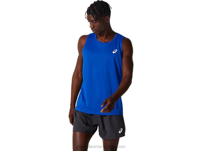 Asicssølv singlet til mænd 60Z42001 blå